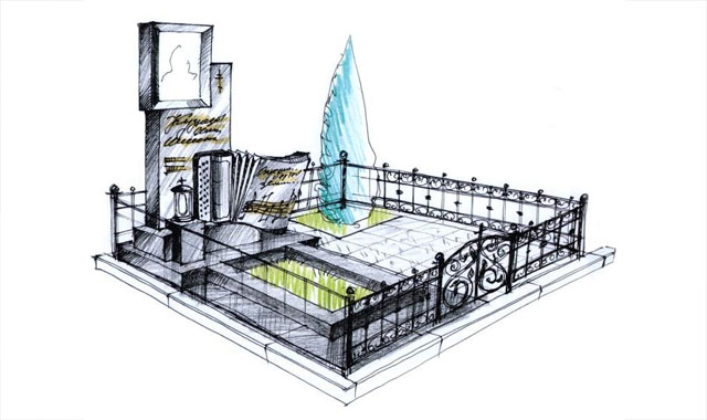 Авторский эскиз памятника 06