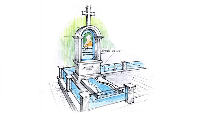 Авторский эскиз памятника 08