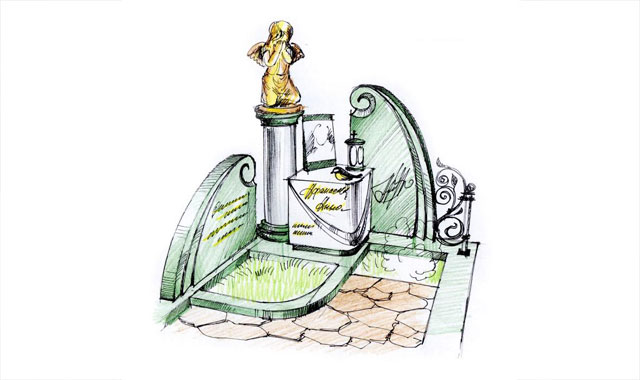 Авторский эскиз памятника 09