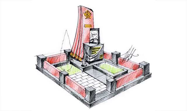Авторский эскиз памятника 12