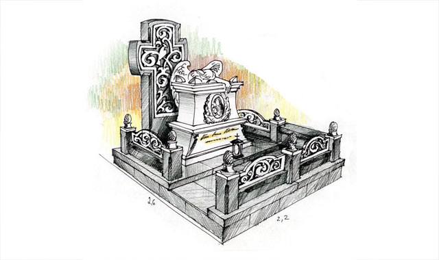 Авторский эскиз памятника 13