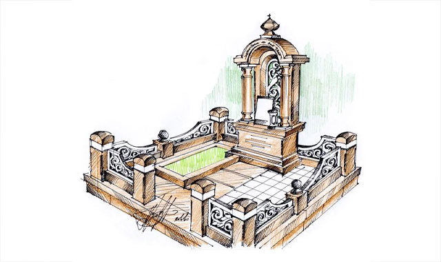 Авторский эскиз памятника 14