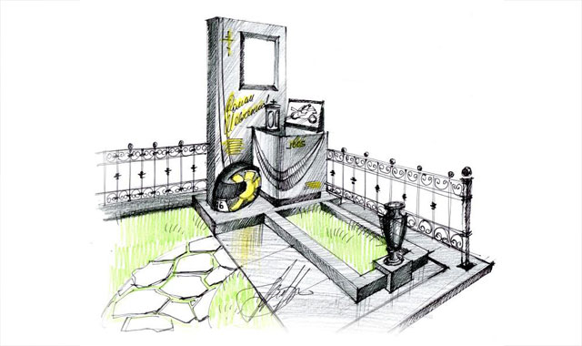 Авторский эскиз памятника 16