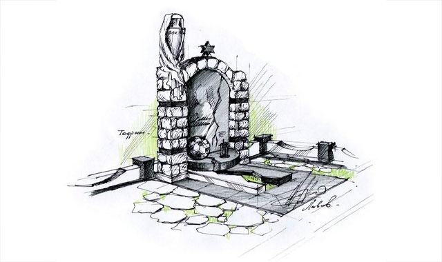 Авторский эскиз памятника 18